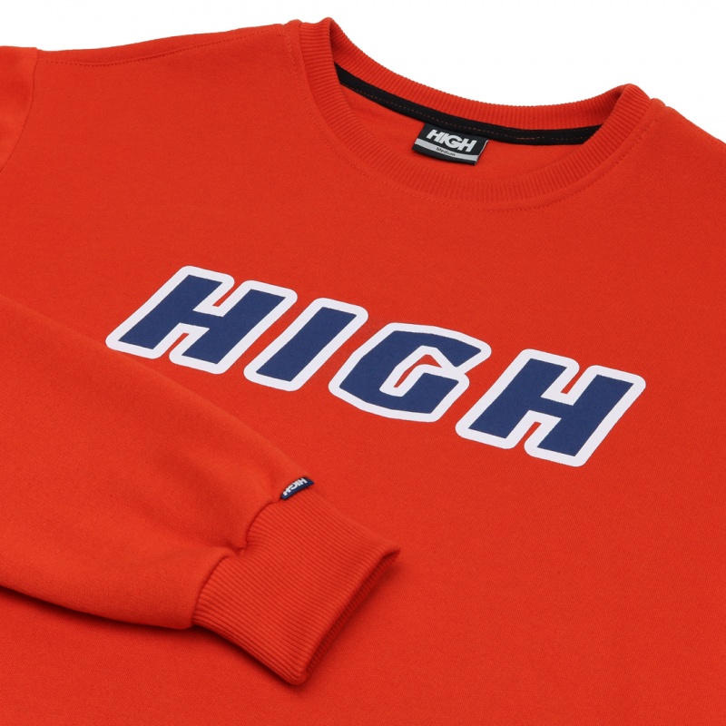 Moletom Crewneck High Bold Laranja